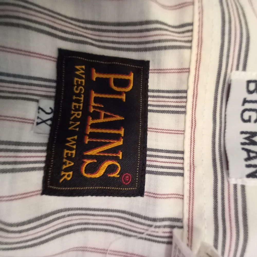 Plains Western Wear Big MAN Shirt - Picture 5 of 5